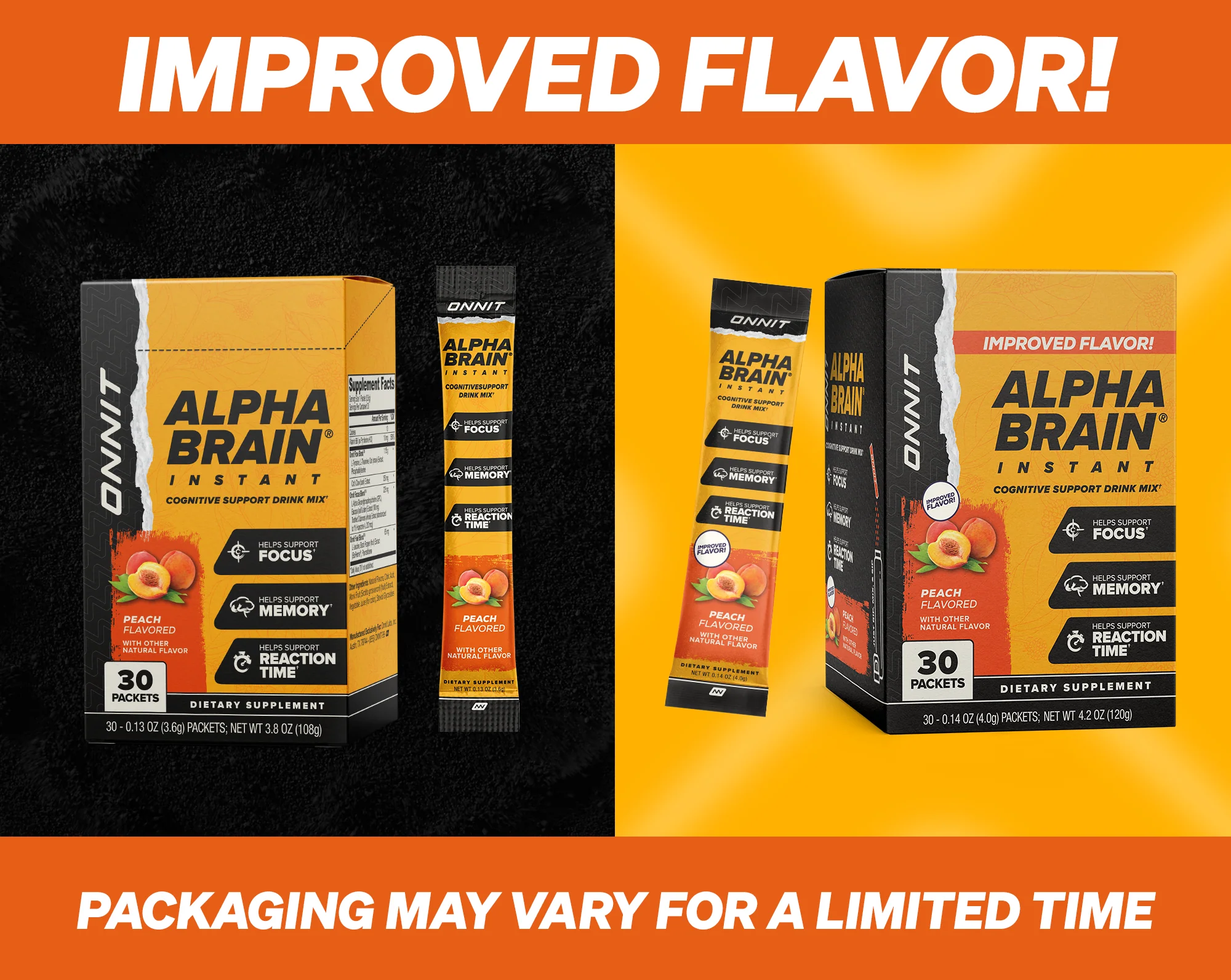 Alpha BRAIN® Instant - Peach (30 ct) - Image 3